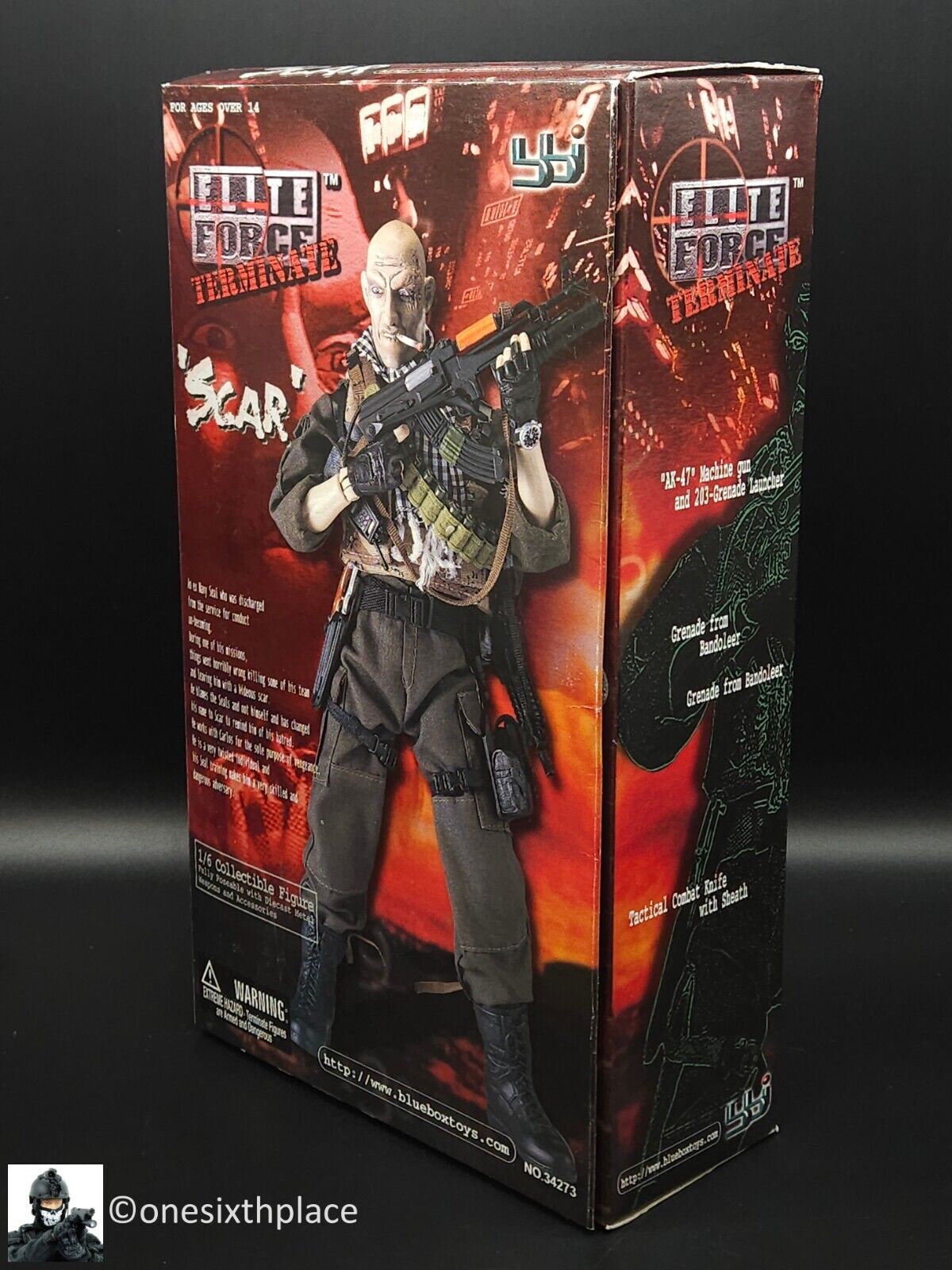 1:6 BBI Elite Force Terminate "Scar" 12" Action Figure Villain Bad Guy