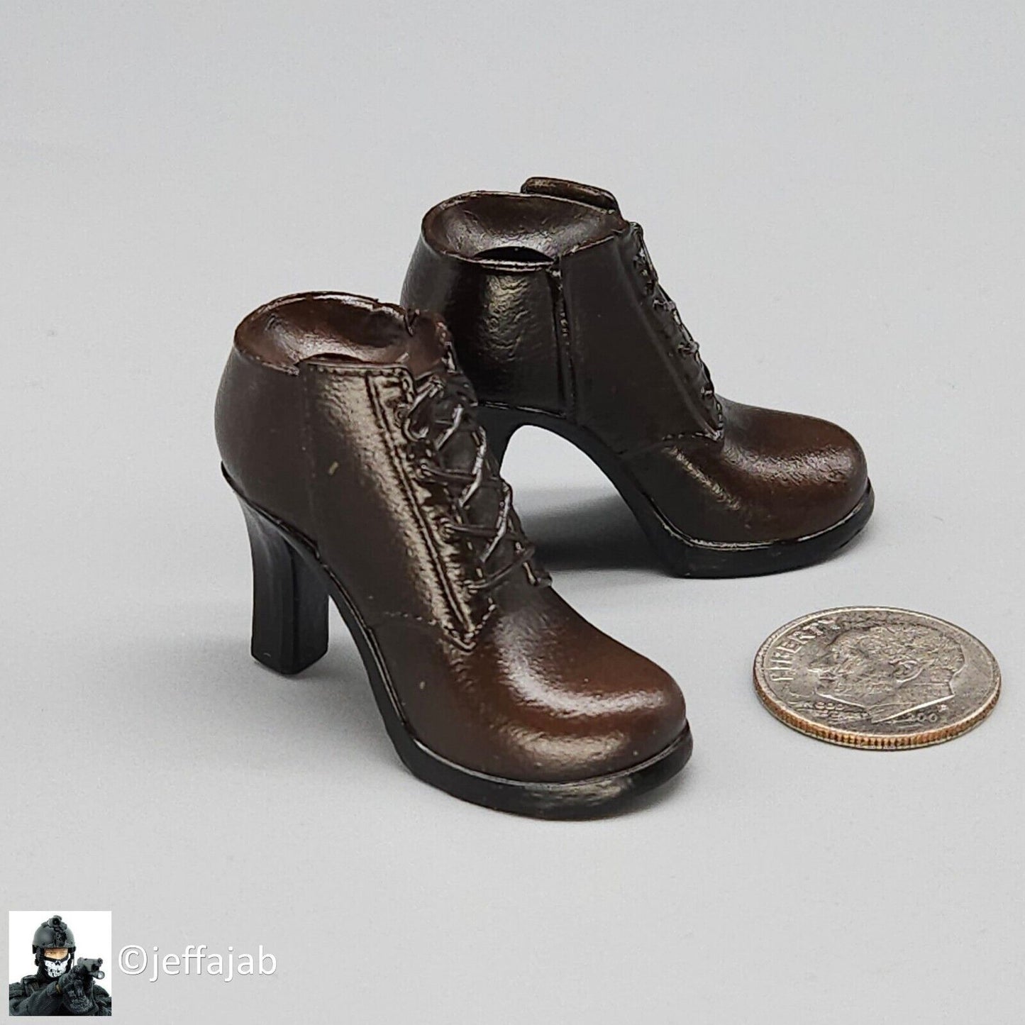 1:6 scale Create Models Sniper Girl Songbird Female Brown Boots (Peg Type)