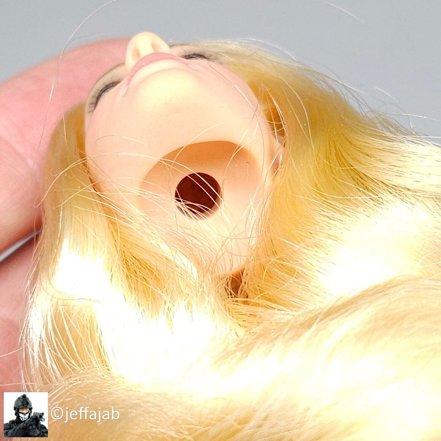 1:6 Triad Toys Female Head Sculpt Series 3 Amber Blond Hair for 12" Figures