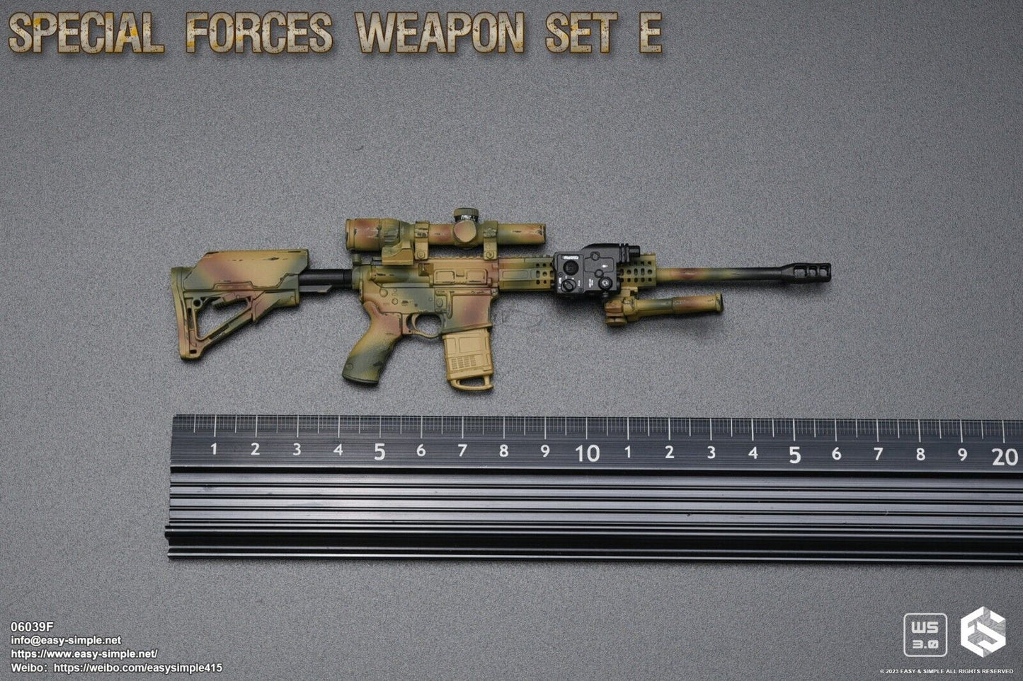 1:6 scale Easy & Simple Special Forces Weapon Set E for 12" Figures 06039F