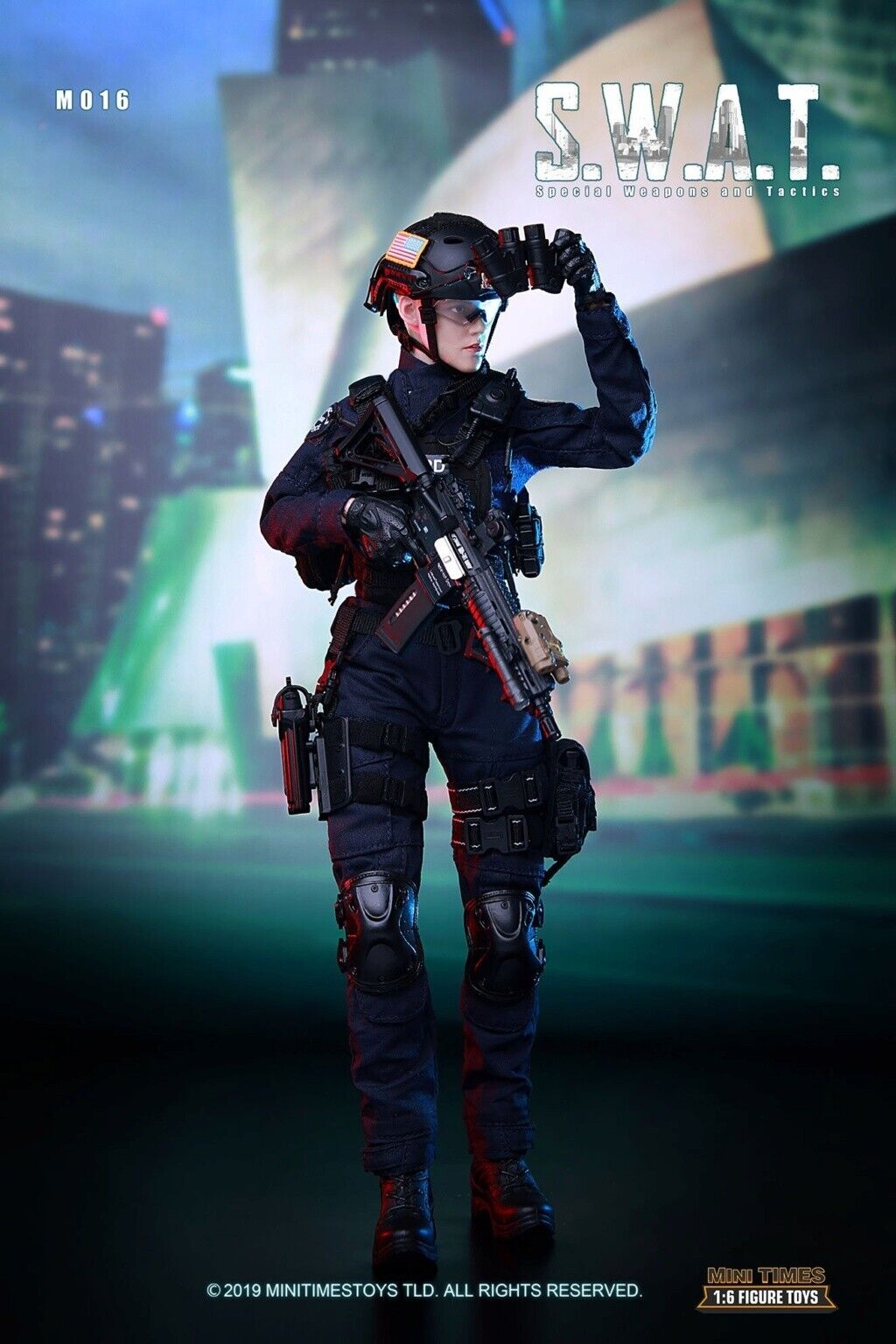 1:6 scale Mini Times Female SWAT Operator HK416 Rifle Set for 12" Figures