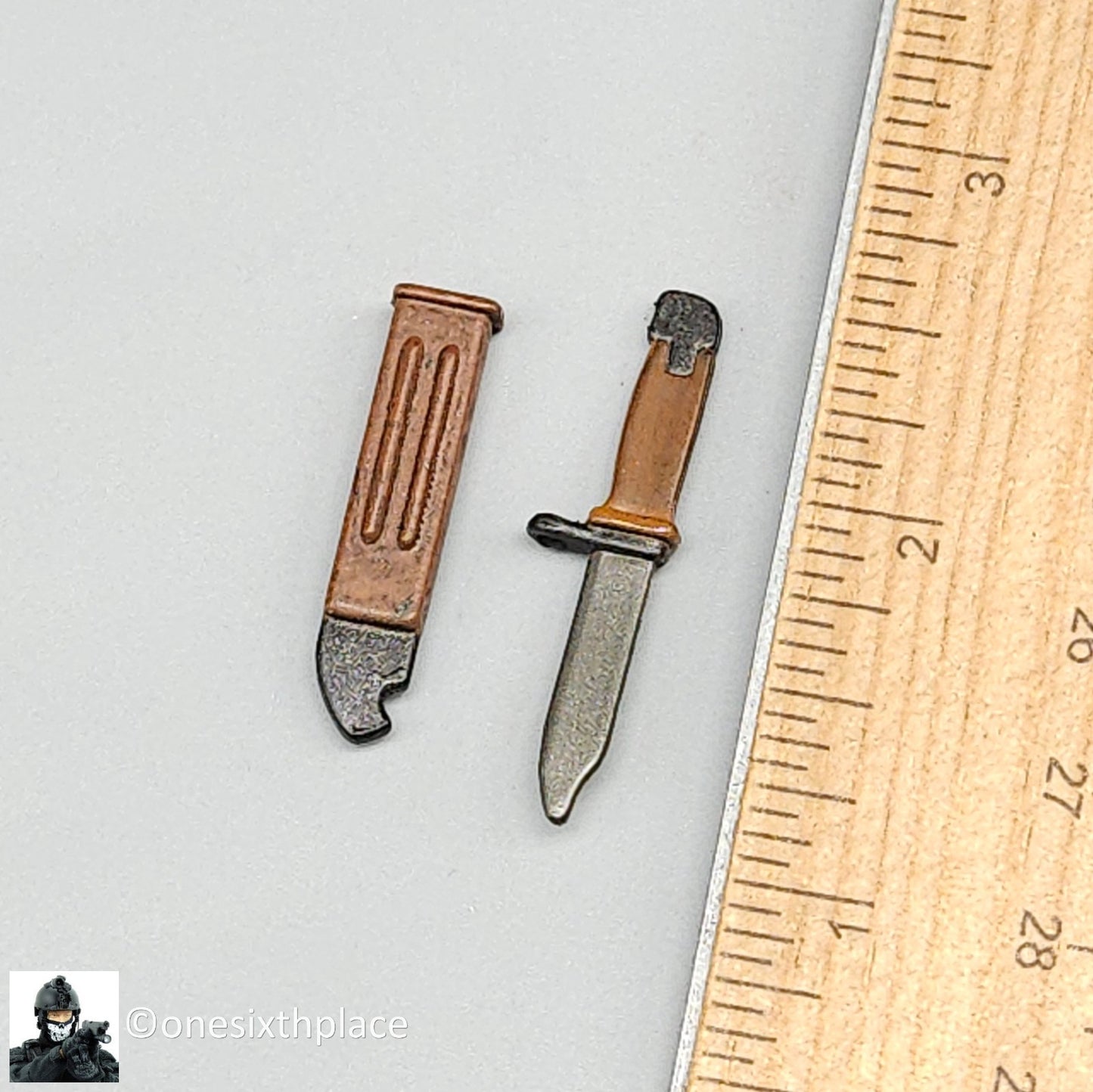 1:6 Ultimate Soldier Russian Spetsnaz Bayonet Knife w/ Scabbard for 12" Figures