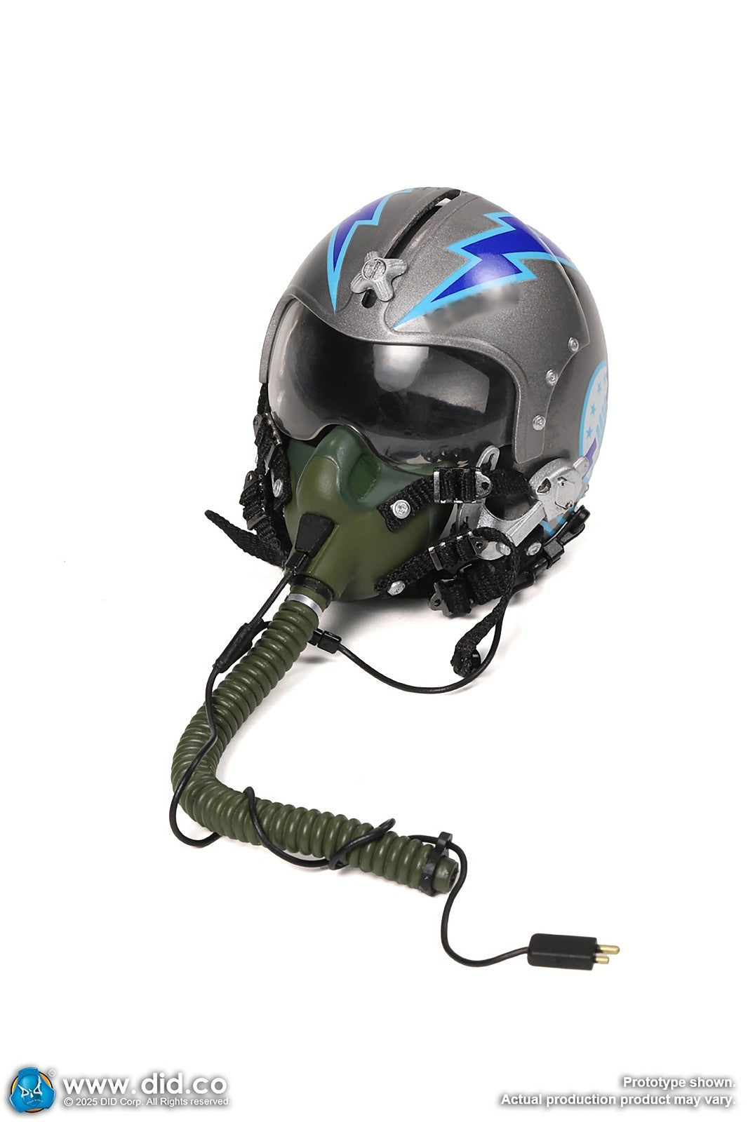 1:6 DID US Navy F-14 Pilot Tom & Nick "Iceman" Flight Helmet for 12" Figures
