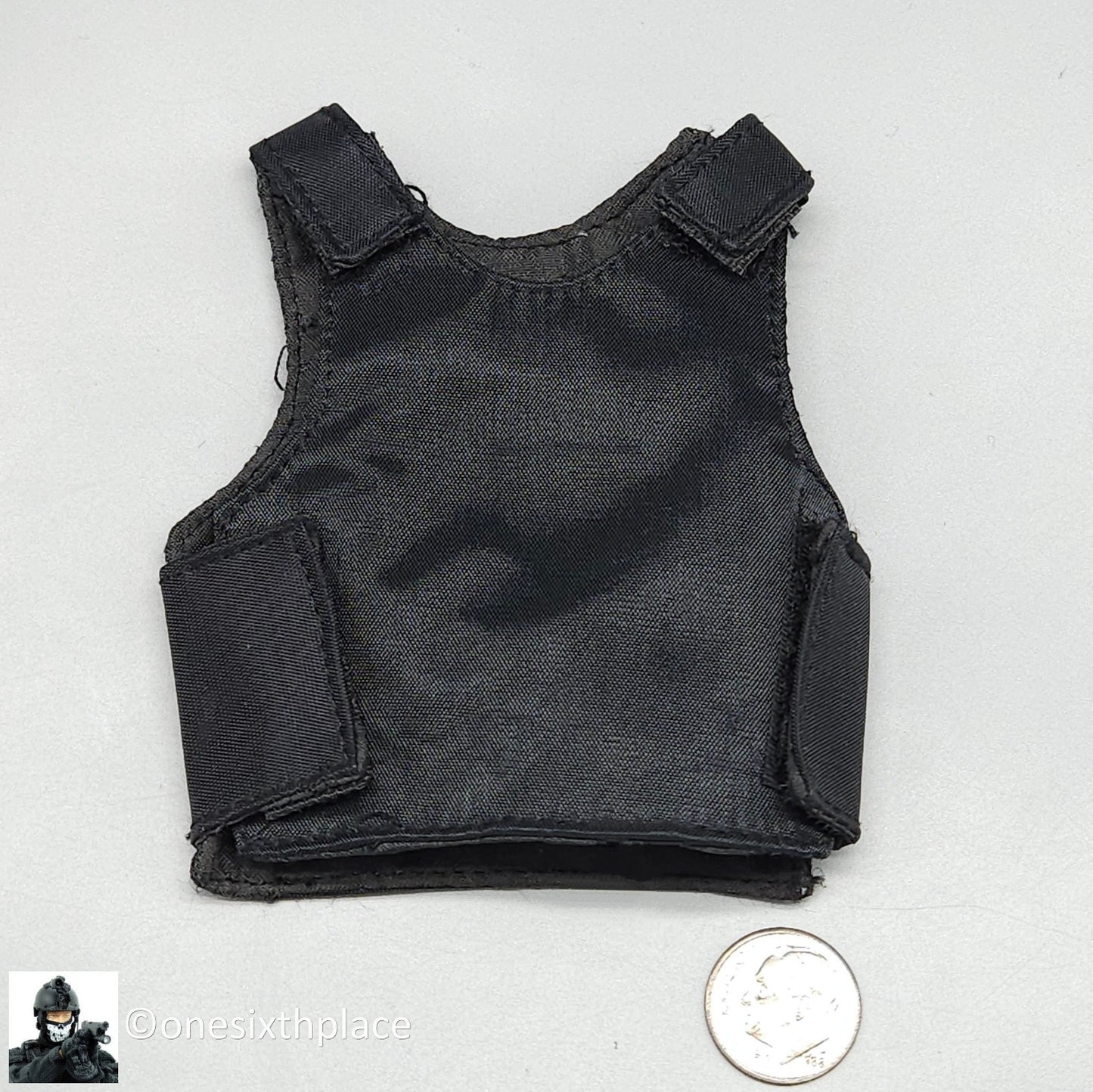 1:6 scale Dragon Black Body Armor Vest for 12" Figures
