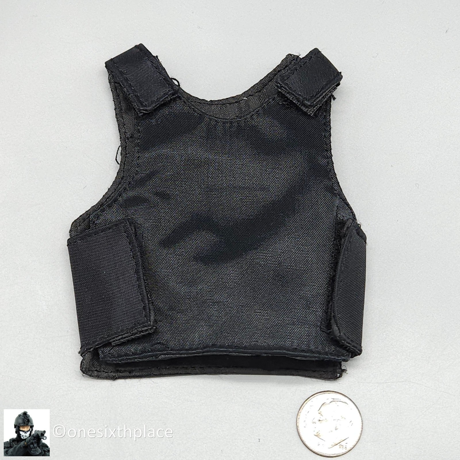 1:6 scale Dragon Black Body Armor Vest for 12" Figures
