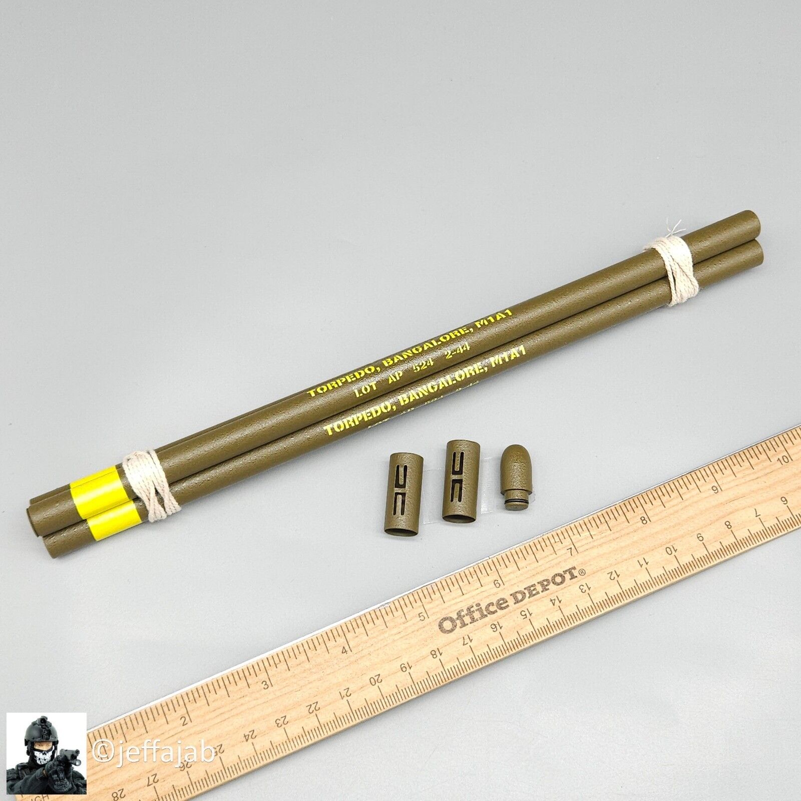 1:6 scale DiD WWII Sergeant Horvath Bangalore Torpedo Set for 12" Figures