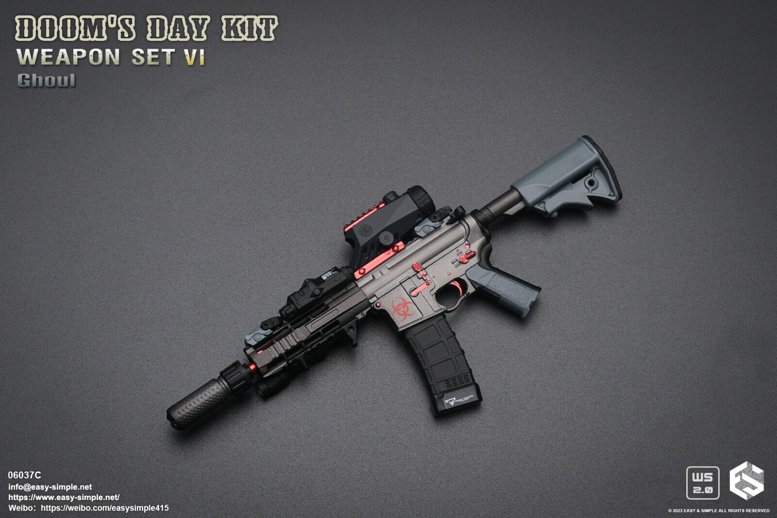 1:6 scale Easy & Simple Doom's Day Kit Weapon Set VI Ver C Ghoul 06037C