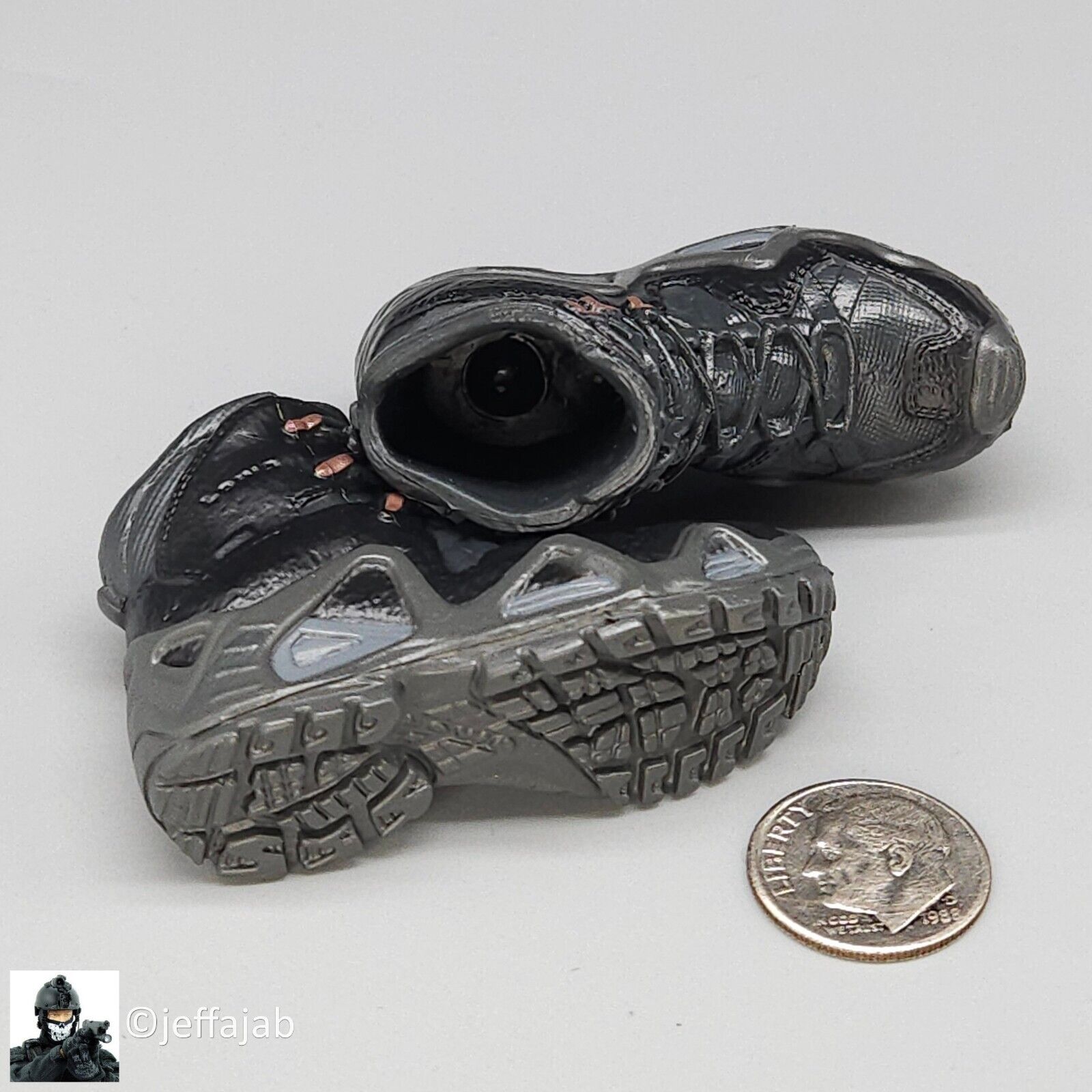 1:6 Mini Times Navy SEAL Special Force GTX Boots (Peg Type) for 12" Figures