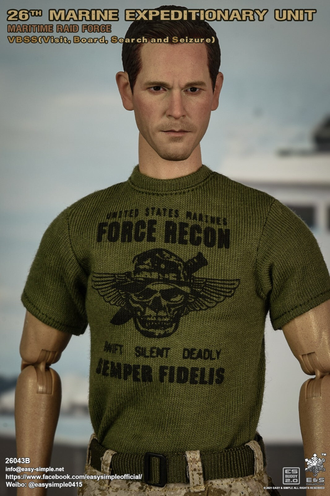 1:6 Easy Simple USMC 26th MEU MRF VBSS Sunglasses for 12" Figures