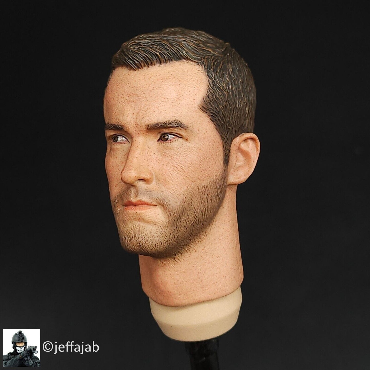 1:6 scale Ujindou Vietnam MACV-SOG Cross-Border Operation Male Head Scupt