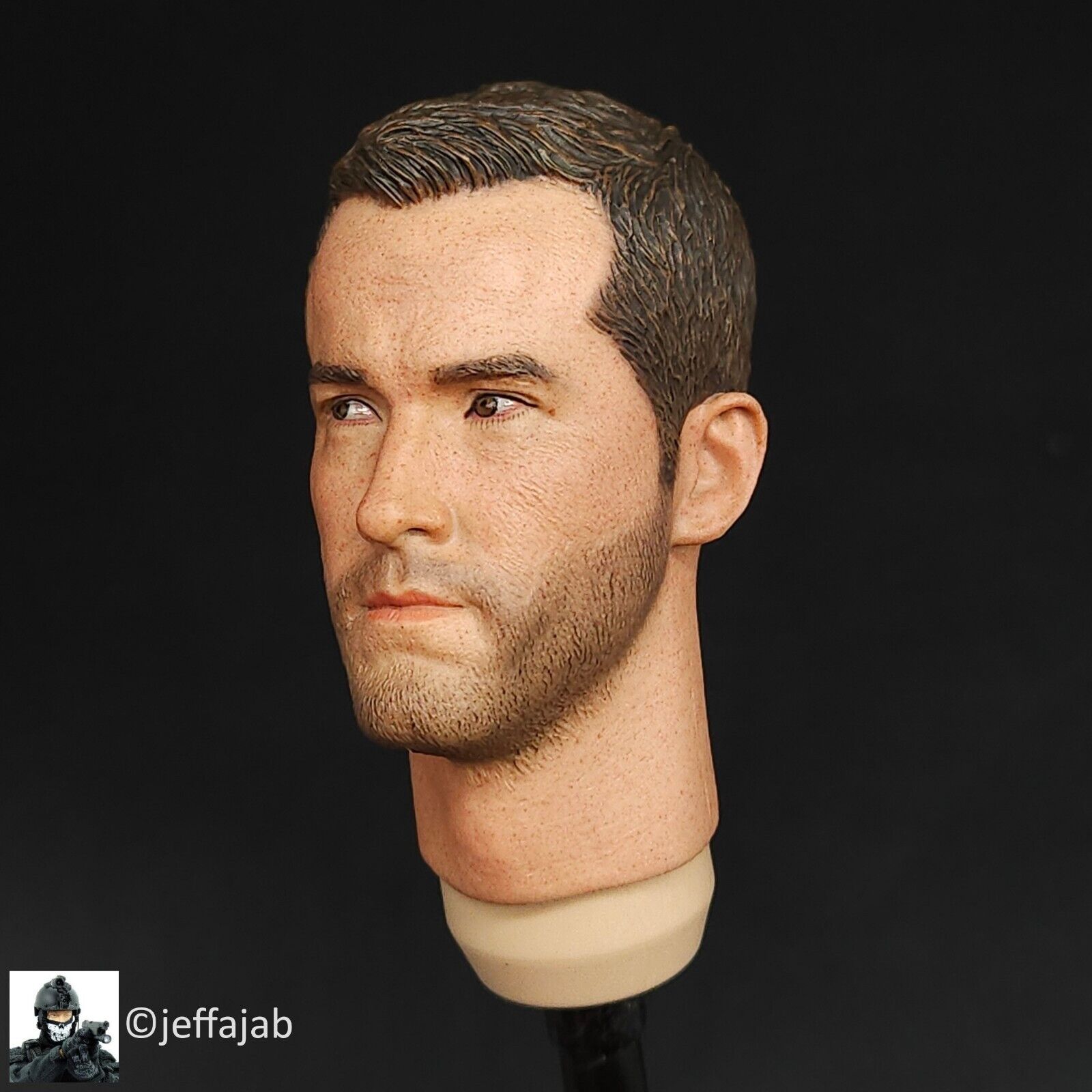 1:6 scale Ujindou Vietnam MACV-SOG Cross-Border Operation Male Head Scupt