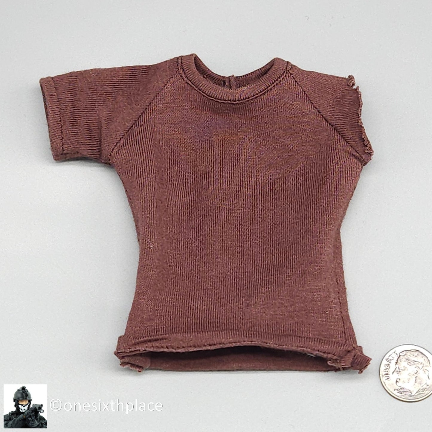 1:6 scale Hot Toys Deadpool 2 Cable Burgundy Torn T-Shirt for 12" Figures MMS583