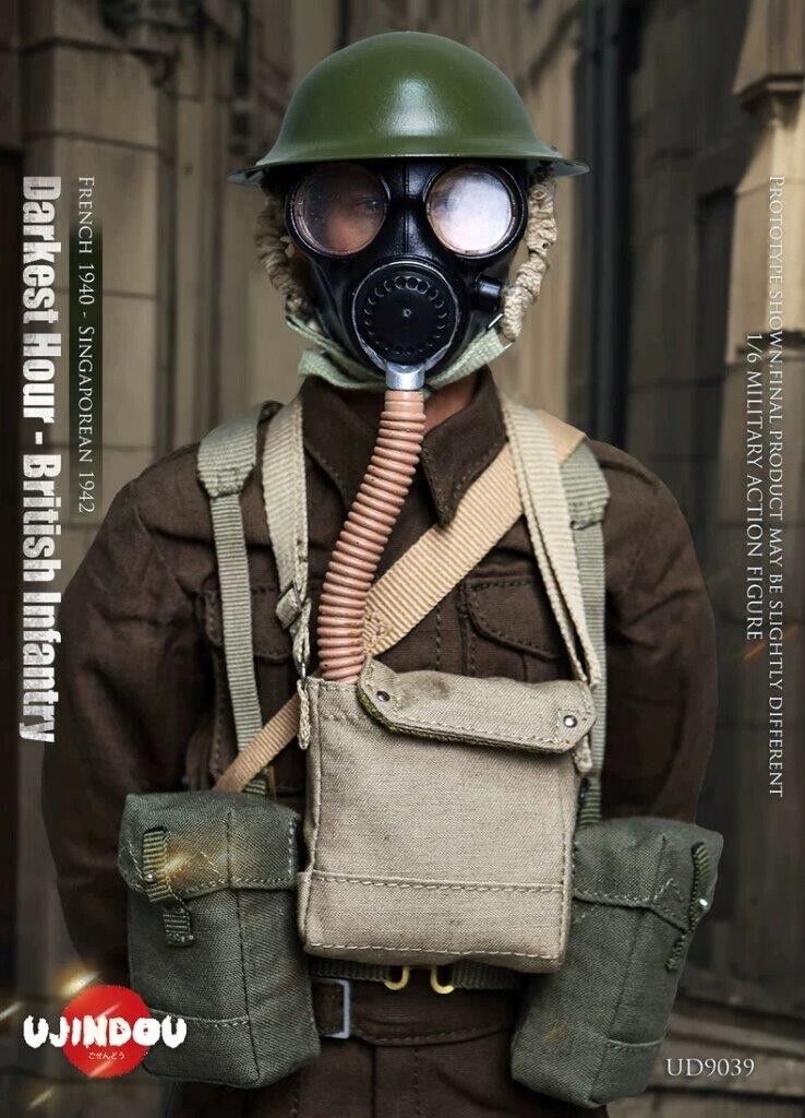 1:6 scale Ujindou British Infantry France 1940 Singapore 1942 12" Figure UD-9039