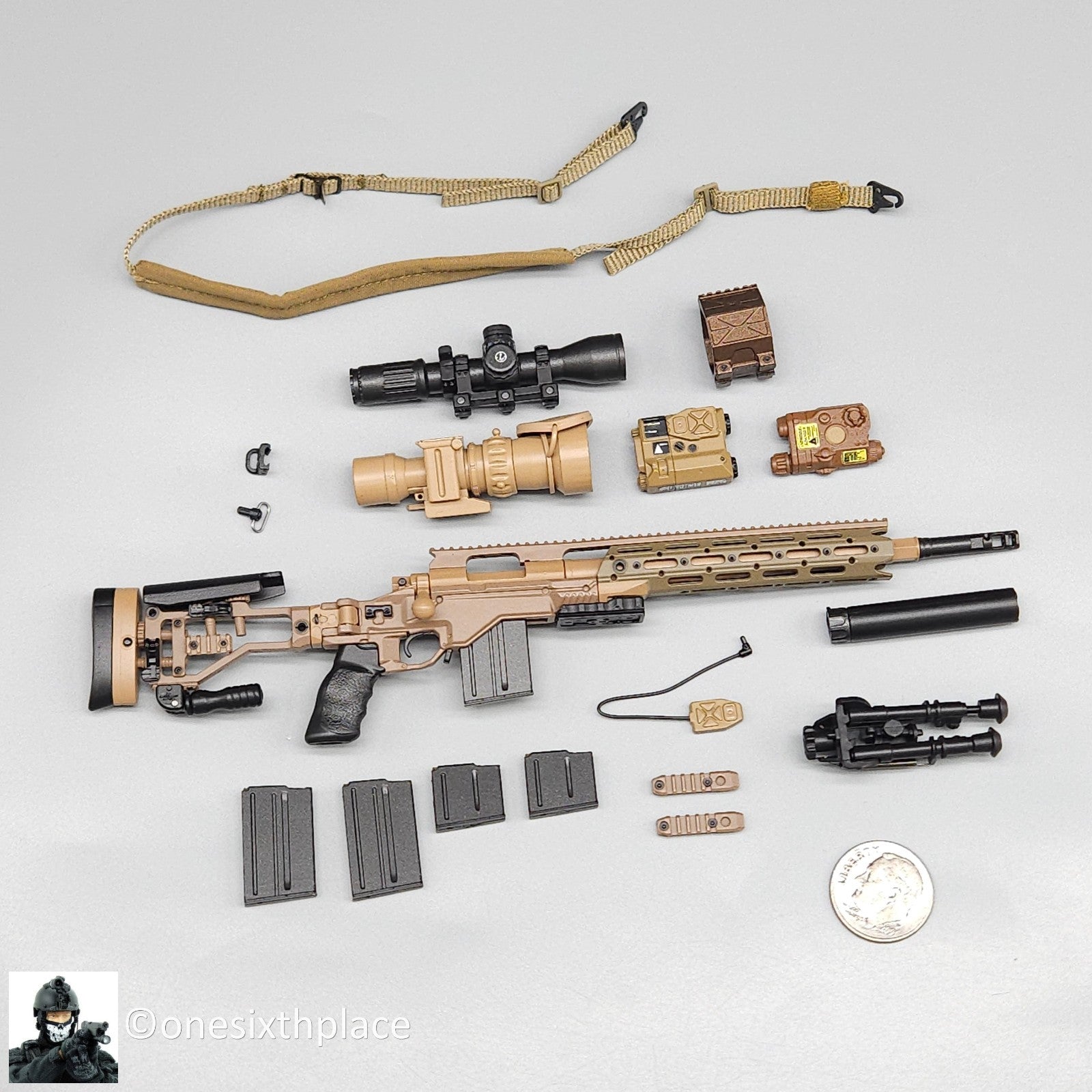 1:6 Easy & Simple Coalition Force SRL Sniper Rifle for 12" Figure 26065SC