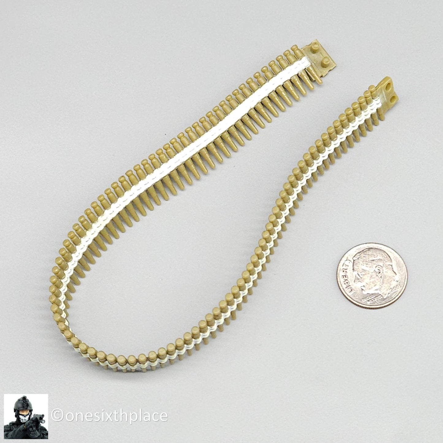 1:6 scale Hasbro GI Joe WWII Machine Gun Plastic Ammo Belt for 12" Figures