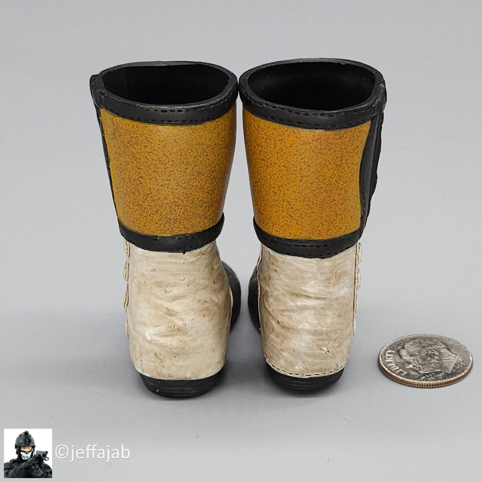 1:6 scale Sideshow Civil War Union Zouave Infantry Boots for 12" Figure