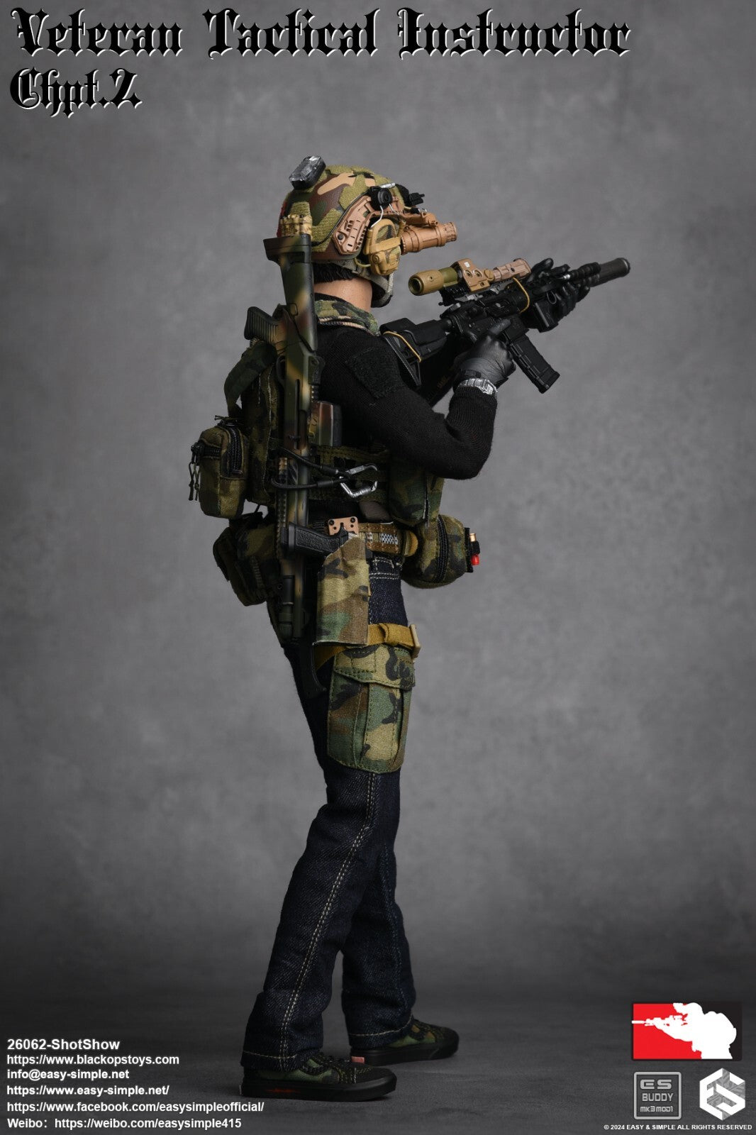 1:6 scale Easy & Simple Veteran Tactical Instructor Ch II SHOT SHOW Tactical Axe