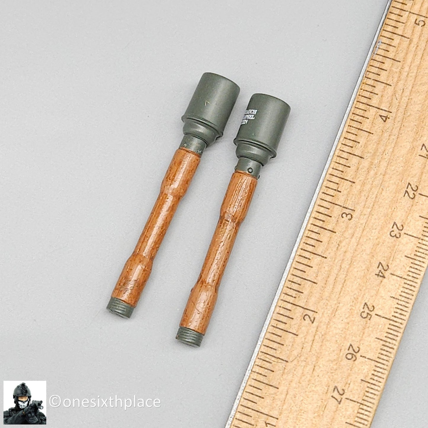 1:6 scale WWII German Panzer Gunner Franz Plastic Stick Grenades for 12" Figure