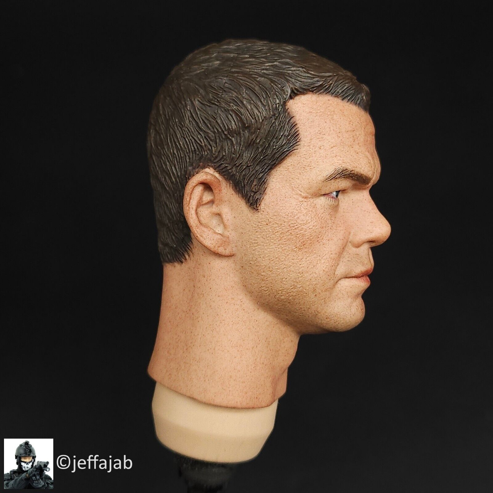 1:6 Ujindou Vietnam MACV-SOG Prairie Fire Male Head Sculpt for 12" Figures