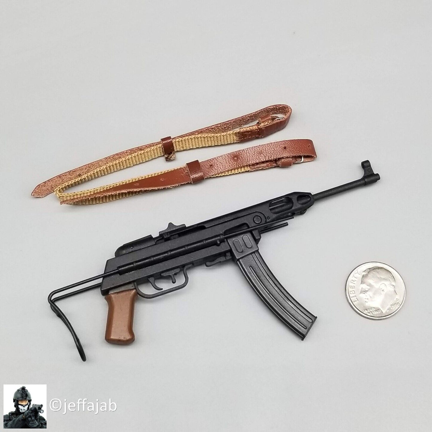 1:6 Ujindou Female Viet Cong Guerilla K-50M Submachine Gun for 12" GI Joe NVA