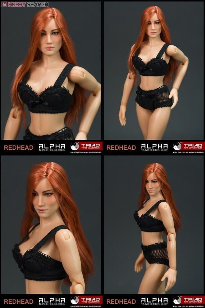 1:6 Triad Toys Caucasian Alpha Female Head Sculpt NO HAIR READ NOTES 12" Figures