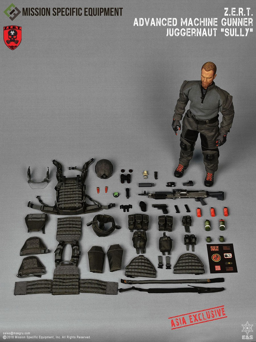 1:6 scale Easy & Simple ZERT Juggernaut Sully Gray 3 Cell M4 Ammo Pouch