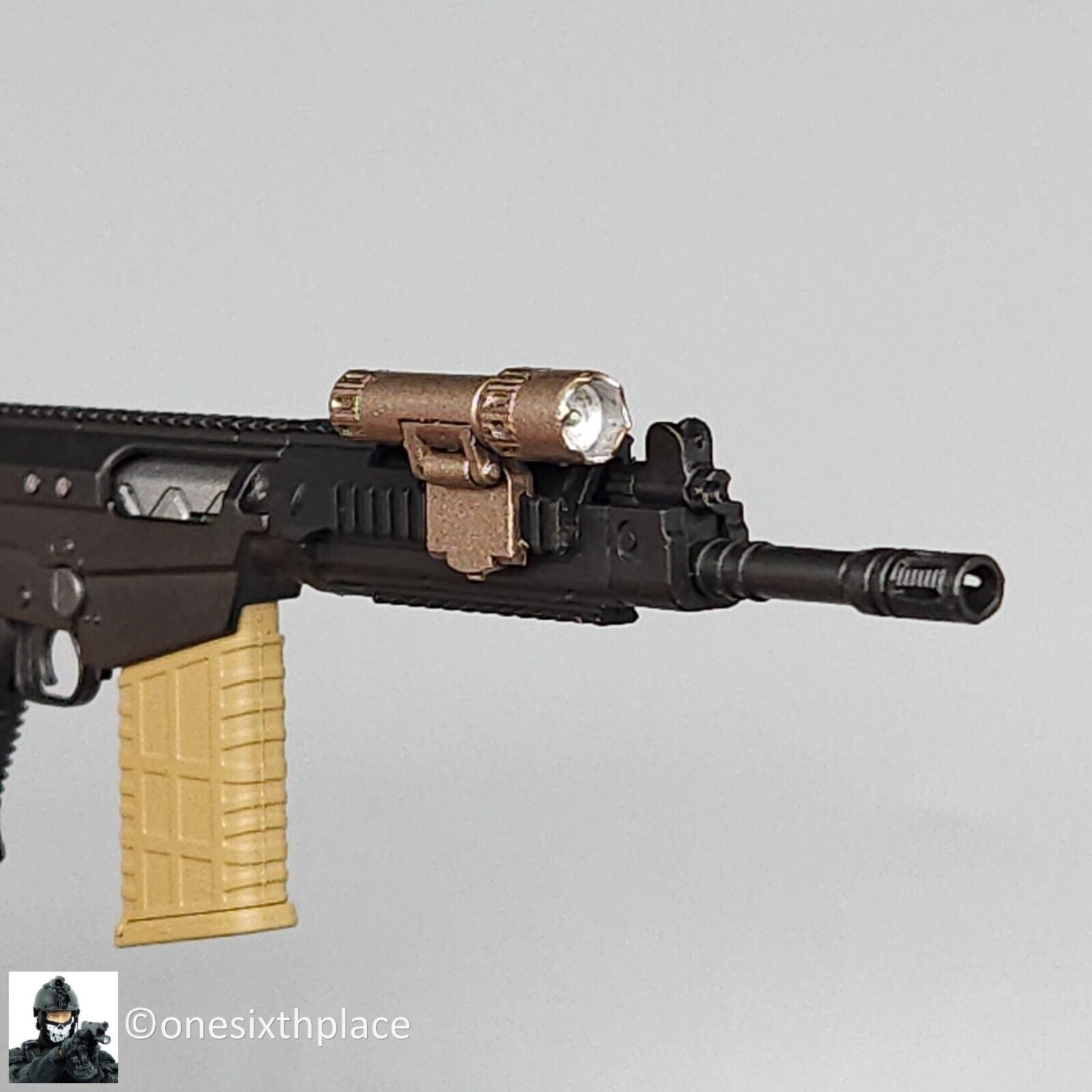 1:6 Easy & Simple PMC Weapon Set Surefire Offset Tactical Rifle Light 12" Figure