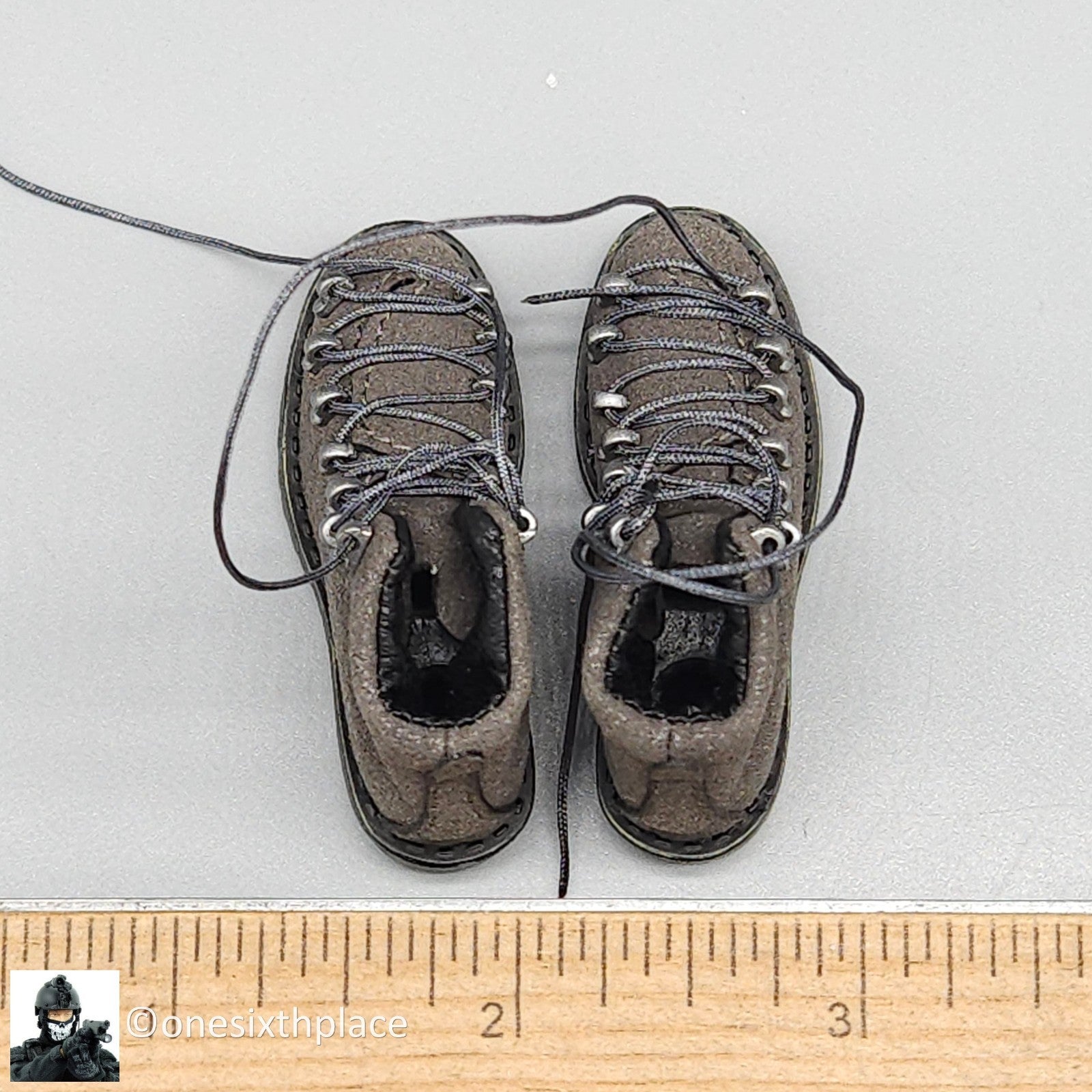 1:6 scale Easy & Simple Coalition Forces SAS Special Gray Boots for 12" Figures