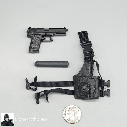1:6 scale BBI USMC Force Recon Metal MK23 Pistol w/ Holster for 12" Figures