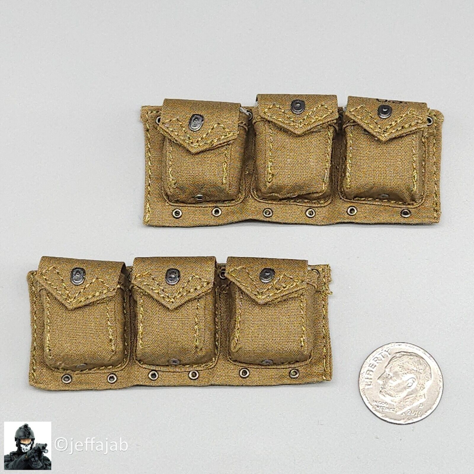 1:6 scale Ujindou Vietnam MACV-SOG Cross-Border Operation BAR Ammo Pouches
