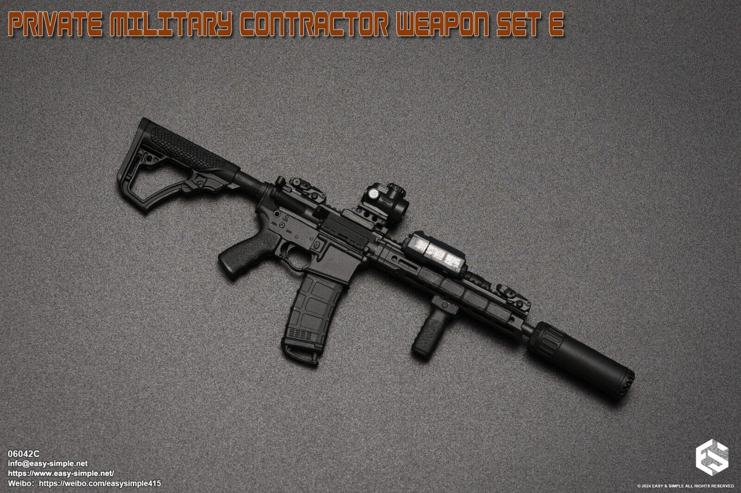 1:6 Easy & Simple Private Military Contractor Weapon Set E Ver. C for 12" Figure