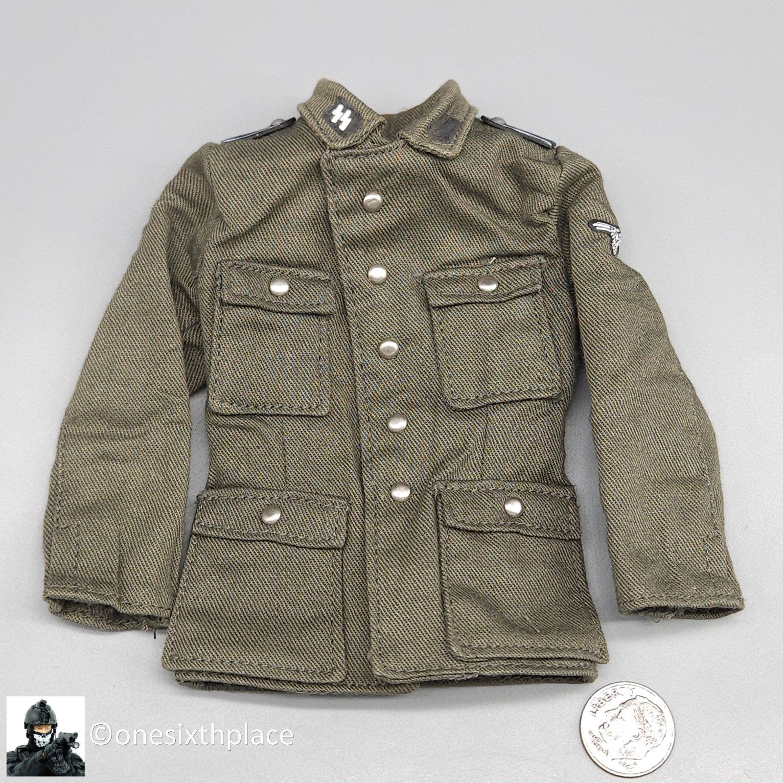 1:6 scale Dragon WWII German Waffen SS LAH Schutz Alfred Tunic for 12" Figures