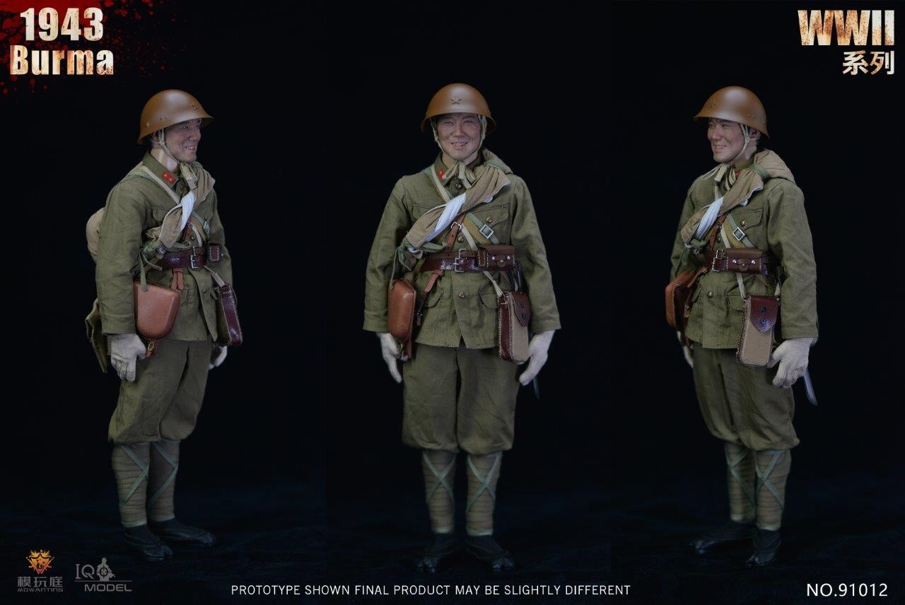 1:6 scale IQO Model WWII Japanese 1943 Burma 12" Figure 91012