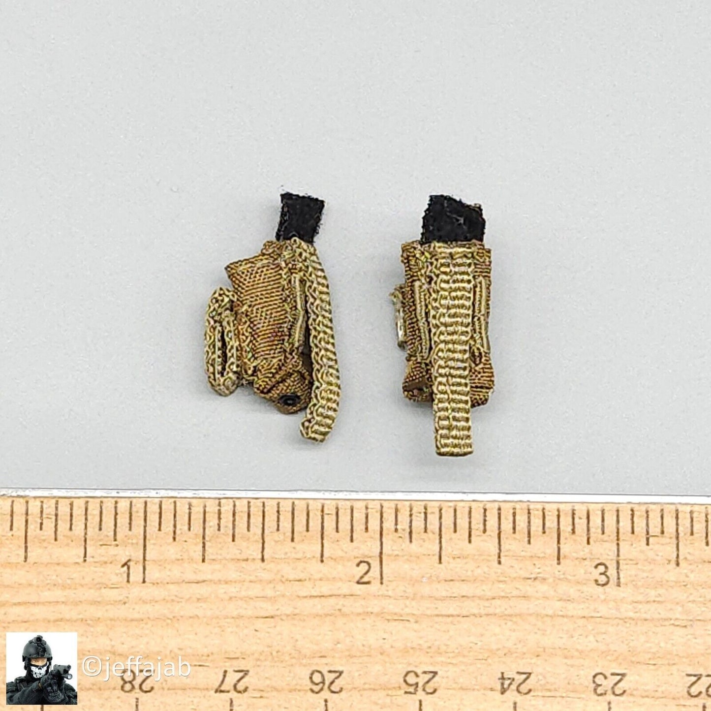 1:6 scale Easy & Simple USMC 26th MEU FSBE2 Pistol Mag Pouches (x2) 12" Figures