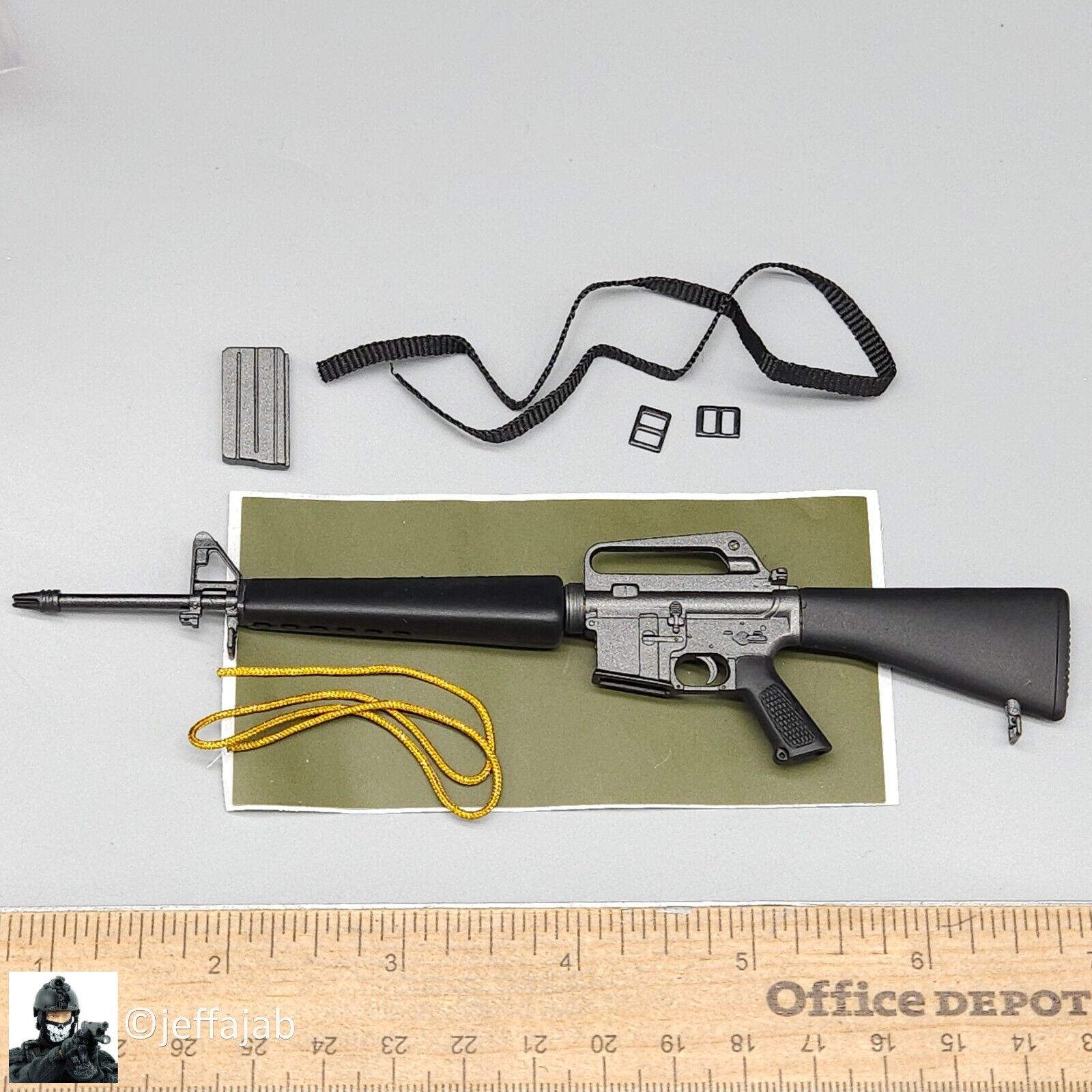 1:6 Ujindou Vietnam 173rd Airborne LRRP M16 Rifle w/ Sling for 12" Figures