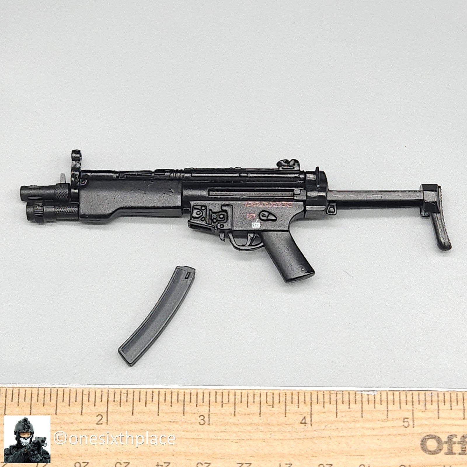 1:6 scale BBI Metal MP5 Submachine Gun (No Sling) for 12" Figures