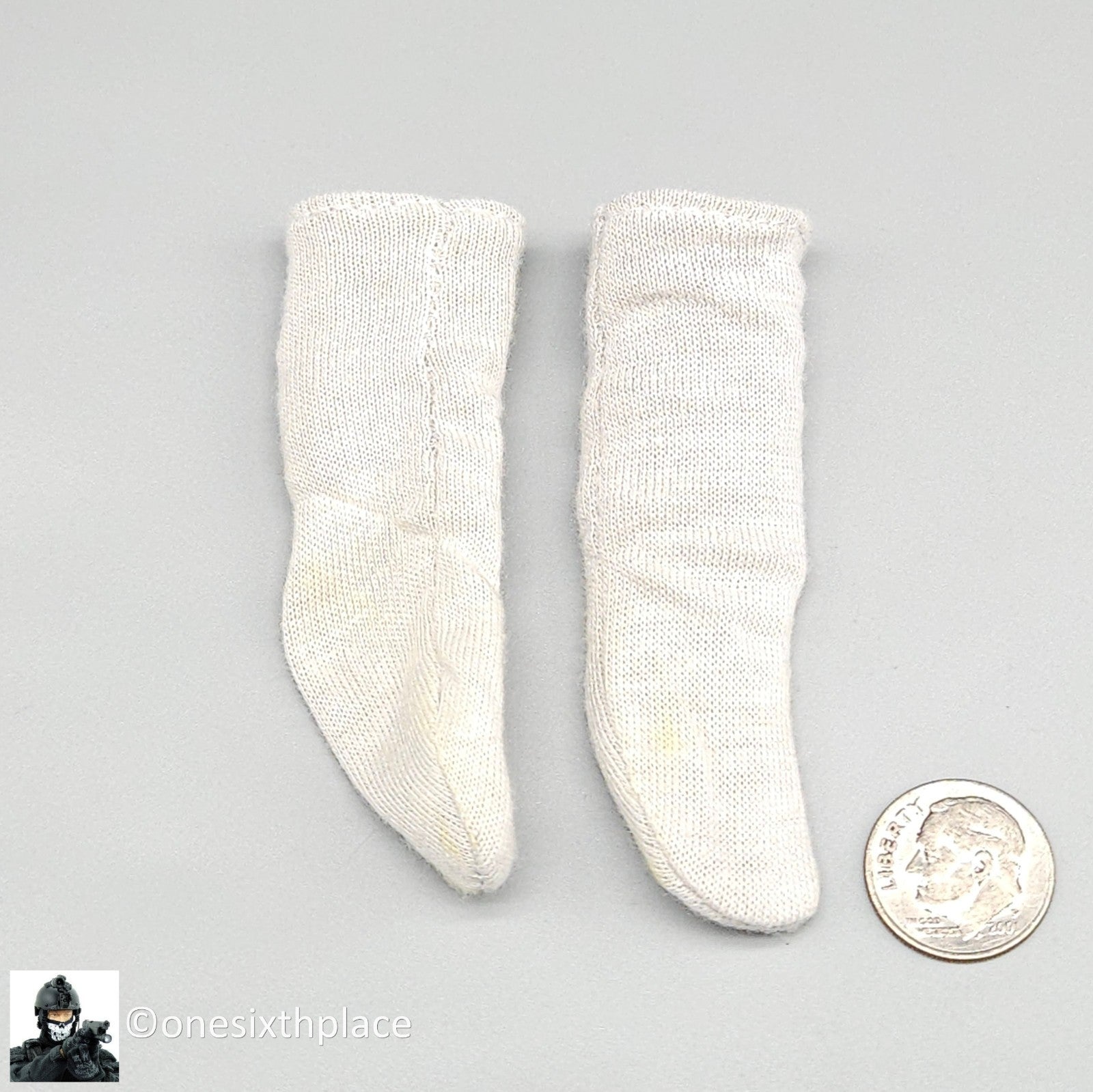 1:6 scale Sideshow Civil War 29th Alabama White Socks for 12" Figures