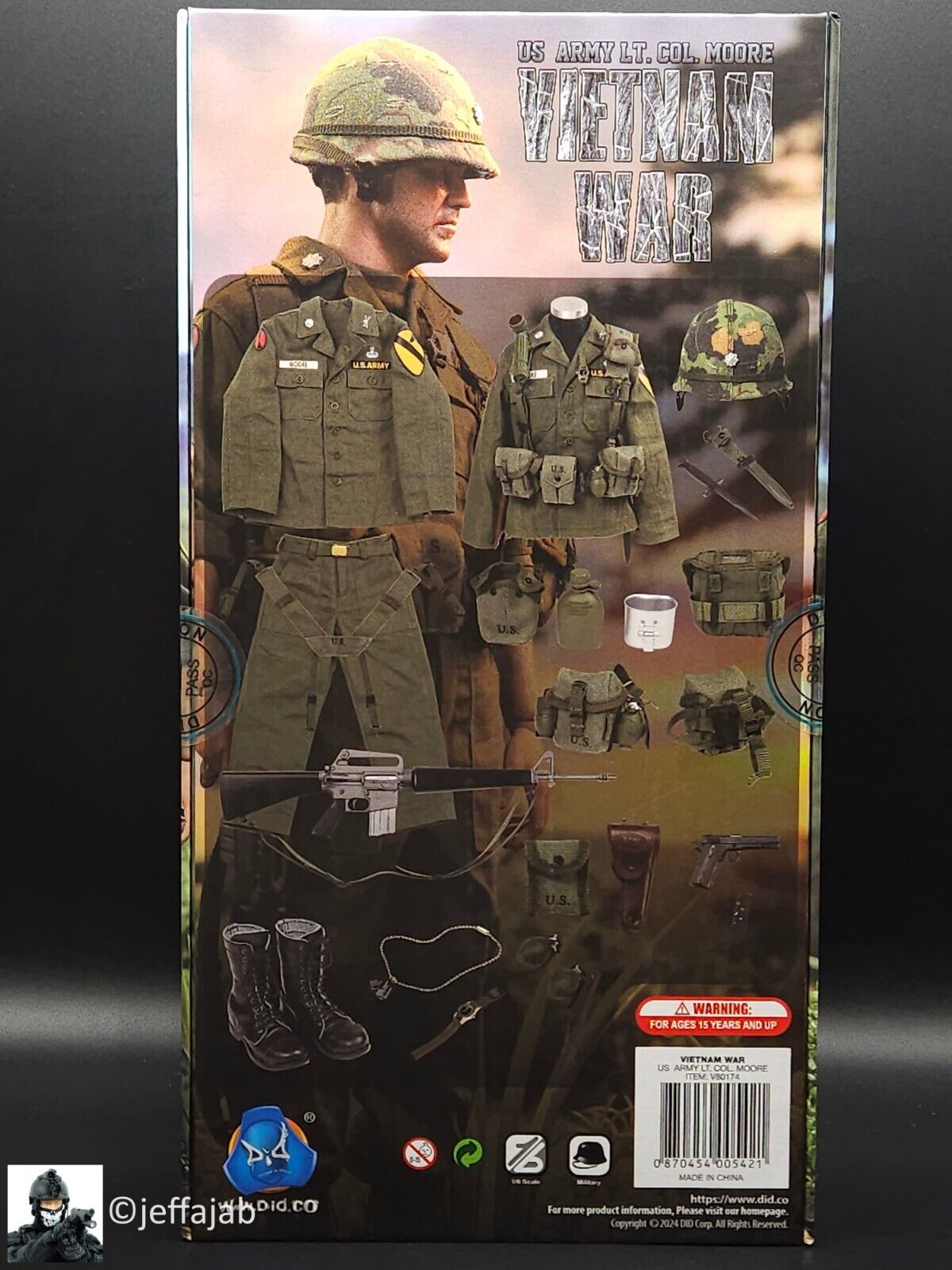1:6 scale DiD Vietnam War U.S.  Army Lt. Col. Moore 12" Action Figure V80174