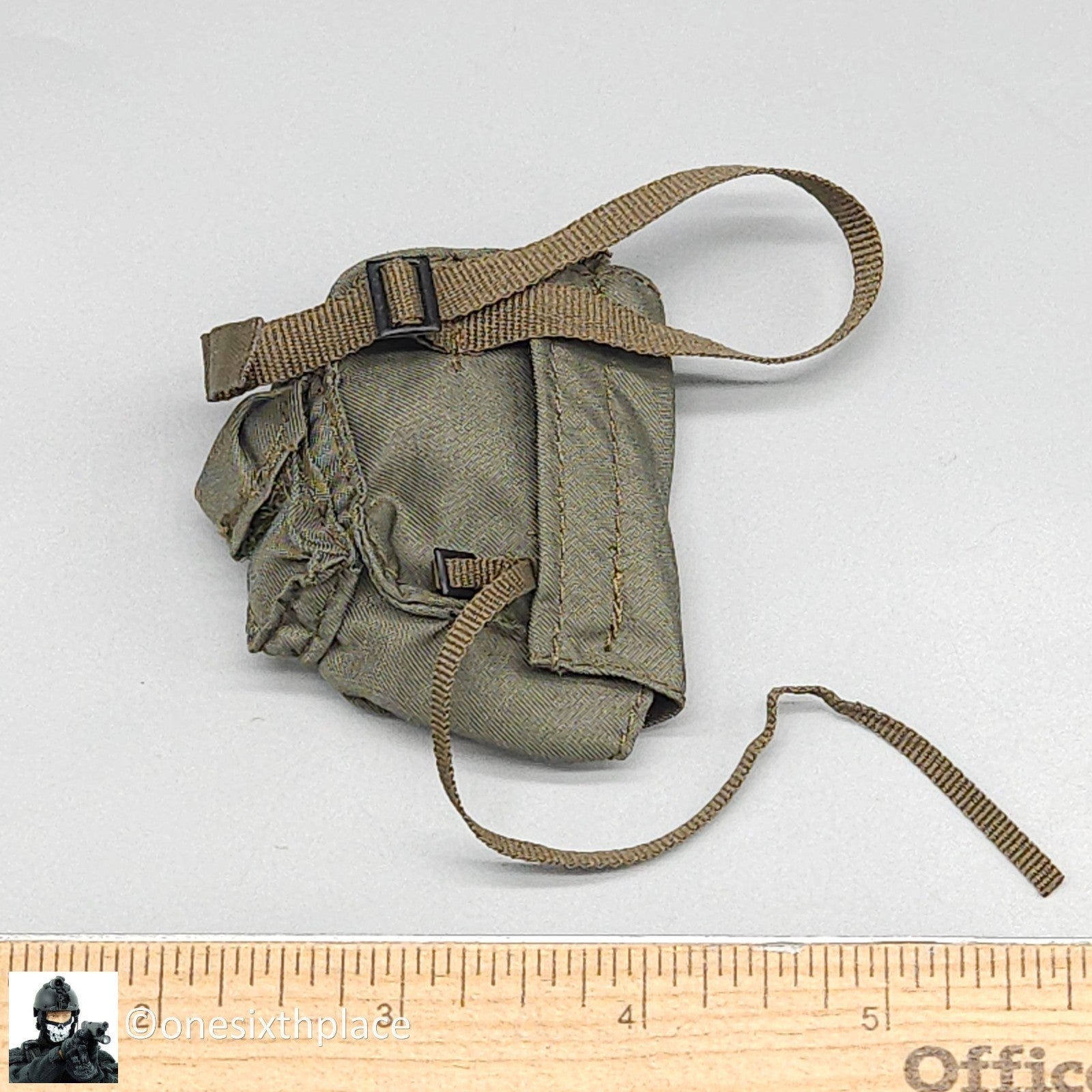 1:6 scale BBI SEAL Team 8 Shark Gas Mask Bag Pouch for 12" Figures
