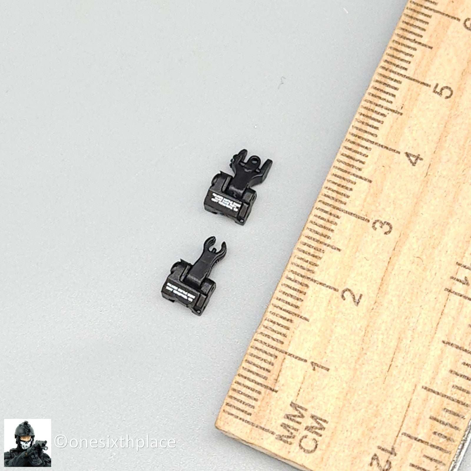 1:6 Easy & Simple PMC Weapon Set Rifle Flip Up Iron Sights (Plastic) 12" Figure