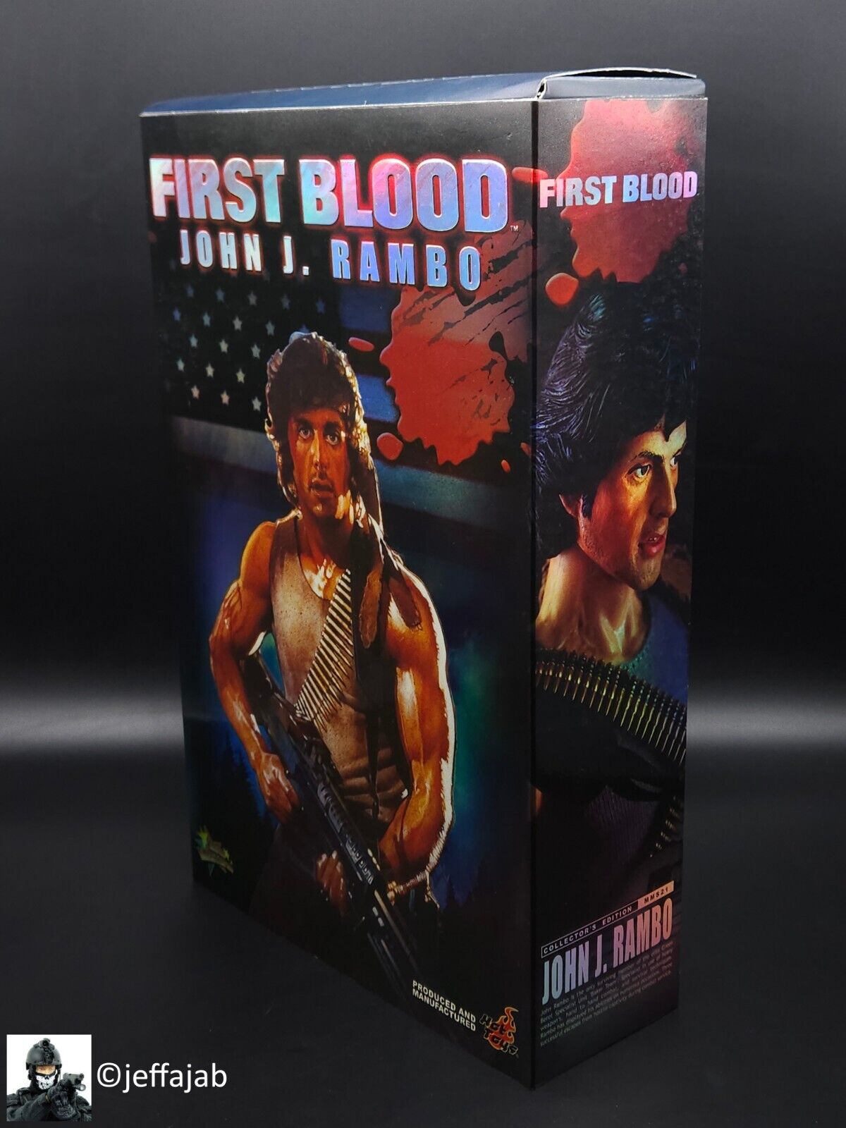 1:6 scale Hot Toys First Blood John J. Rambo Boxed 12" Action Figure MMS21