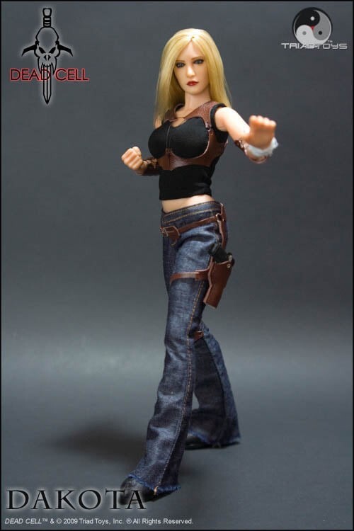 1:6 scale Triad Toys Female Boot Cut Denim Jeans for 12" Figures