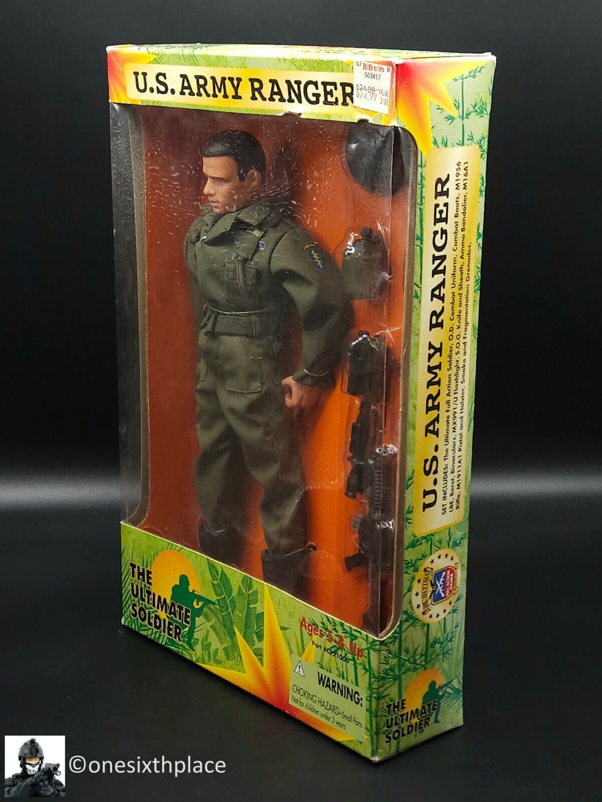 1:6 scale Ultimate Soldier US Army Ranger First Run 1998 KB Toys 12" Figure