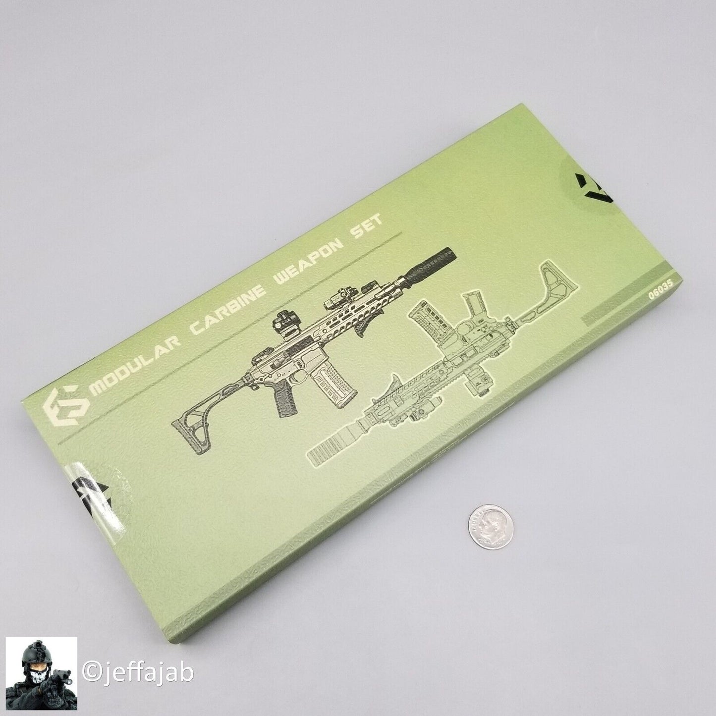 1:6 scale Easy & Simple Modular Carbine Weapon Set E - MCX STD Pistol 06035E