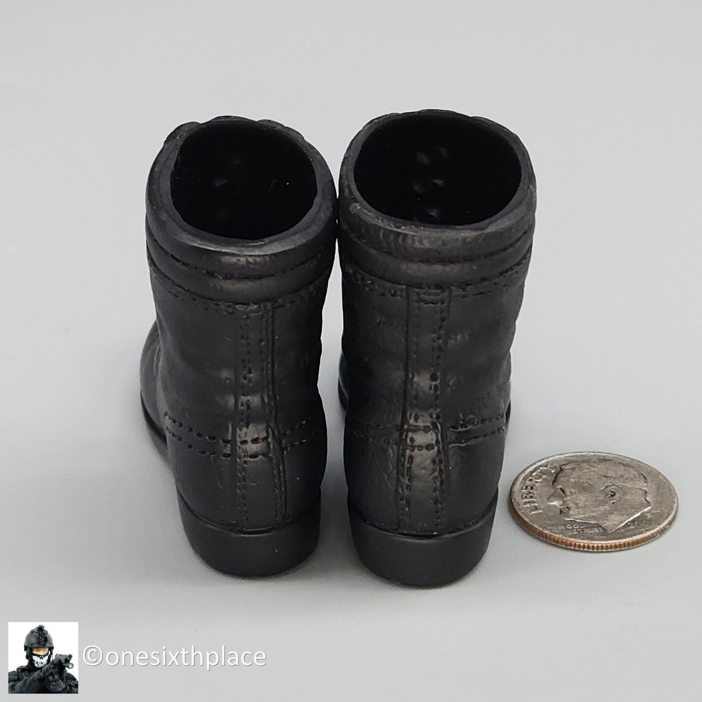 1:6 Ultimate Soldier Russian Spetsnaz Molded Black Combat Boots for 12" Figures
