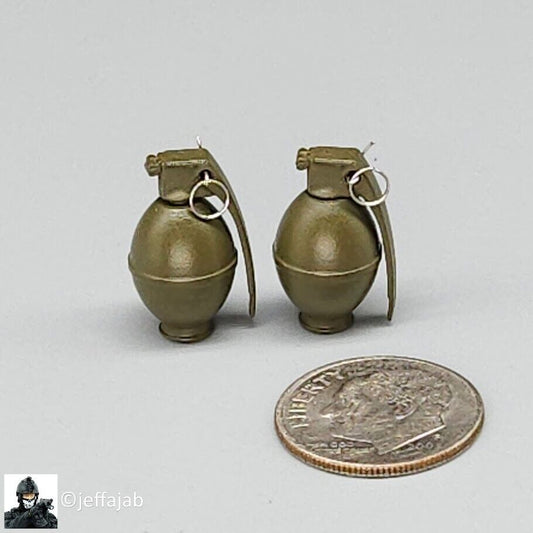 1:6 Ujindou Vietnam MACV-SOG Cross-Border Operation Metal M26 Grenades (x2)