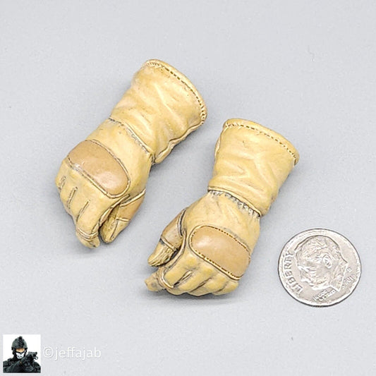 1:6 scale BBI 101st Airborne Jerry Ellis Tan Gloved Hands for 12" Figures