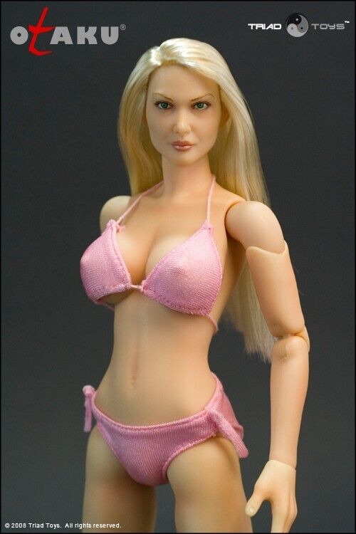 1:6 Triad Toys Otaku 1.0 Female Pink Bikini Top & Bottom for 12" Figures