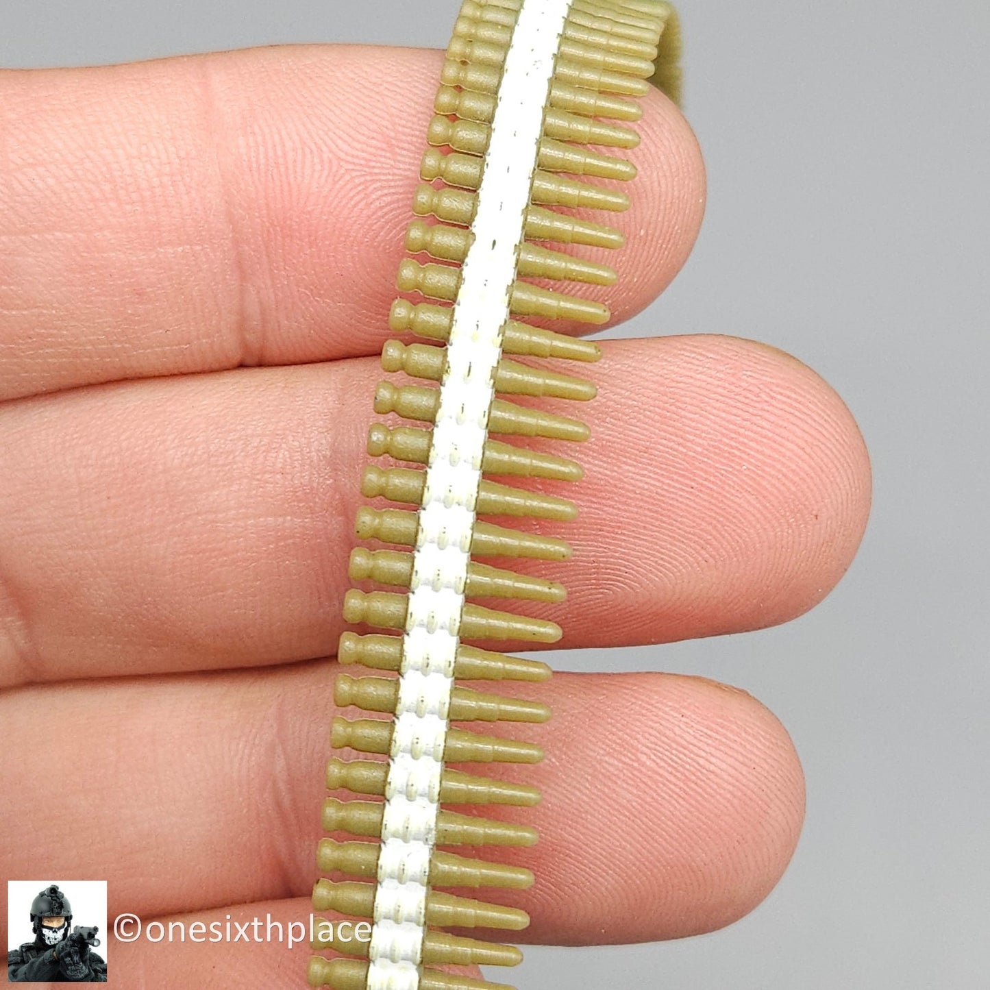 1:6 scale Hasbro GI Joe WWII Machine Gun Plastic Ammo Belt for 12" Figures