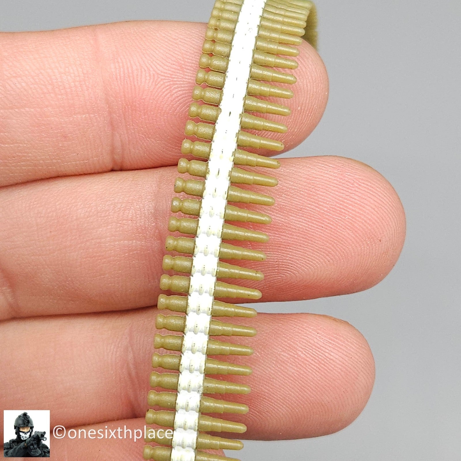 1:6 scale Hasbro GI Joe WWII Machine Gun Plastic Ammo Belt for 12" Figures